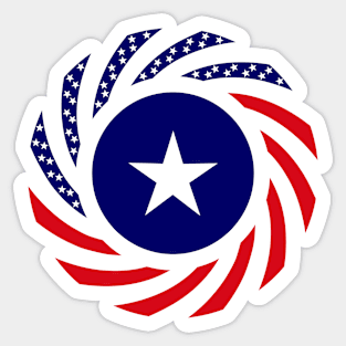 Liberian American Multinational Patriot Flag Series Sticker